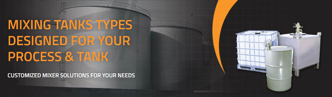industrial tank mixer by tank type