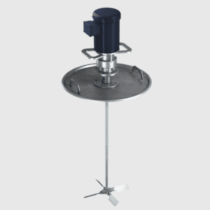 Tote Mixer – Electric Motor, Gear Drive – 0.5 HP – ITM 7505 Drum Lid SS Mount – Single Collapsible Pitch Impeller – Single Phase