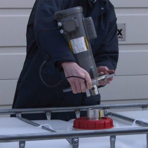 Tote Mixer – Electric Gearmotor – 0.5 HP – ITM 7300 Series Cap Mount Single Pitch Impeller – 3 Phase