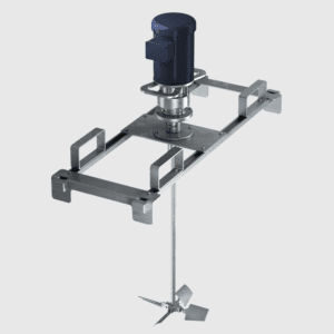 Tote Mixer – Electric Motor, Gear Drive – 0.5 HP – ITM 7505 Bridge Mount – Single Collapsible Dynaflow Impeller – Single Phase