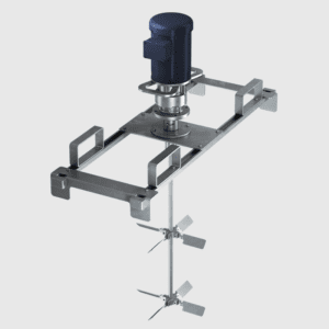 Tote Mixer – Electric Motor, Gear Drive – 0.5 HP – ITM 7505 Bridge Mount – Dual Collapsible Pitch Impeller – Single Phase