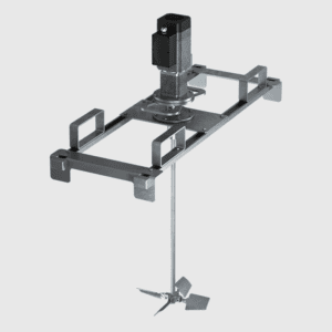 Tote Mixer – Electric Gearmotor – 0.5 HP – ITM 7300 Series Bridge Mount Single Dynaflow Impeller – 3 Phase