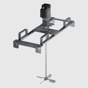 Tote Mixer – Electric Gearmotor – 0.5 HP – ITM 7300 Series Bridge Mount Single Pitch Impeller – 3 Phase