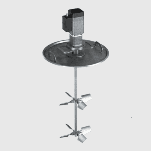 Tote Mixer – Electric Gearmotor – 0.5 HP – ITM 7300 Series Drum Lid SS Mount Dual Dynaflow Impeller – 3 Phase