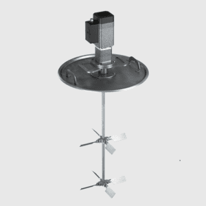 Tote Mixer – Electric Gearmotor – 0.5 HP – ITM 7300 Series Drum Lid SS Mount Dual Pitch Impeller – 3 Phase