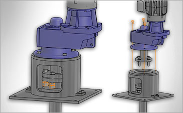 Flange Mount Drawing
